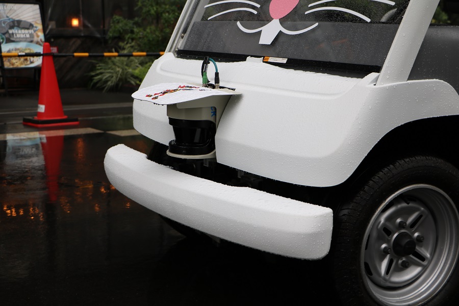 自動運転システムの試乗会の様子（画像：渡辺たかとし）