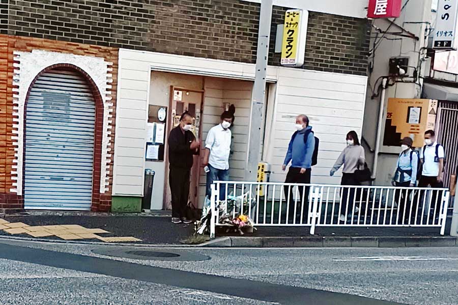 事故現場となった横浜市西区浅間町5丁目の様子（画像：日野百草）