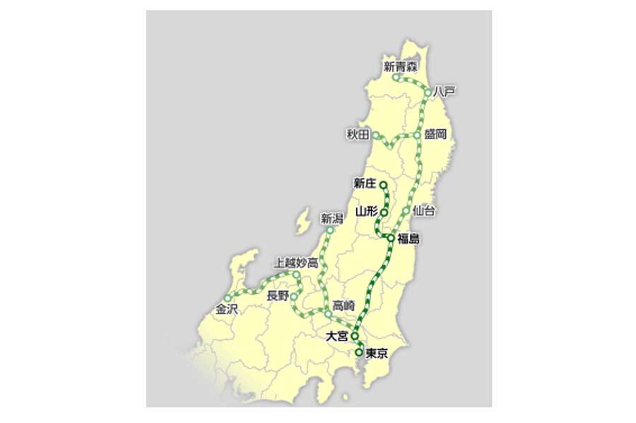 山形新幹線（画像：JR東日本）