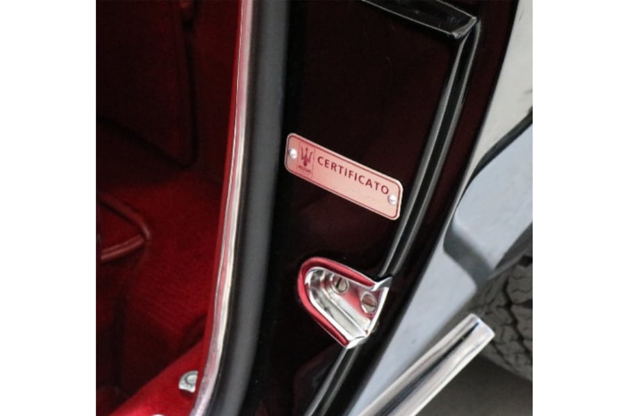 2021年、オリジナルであることの証明（画像：マセラティジャパン）