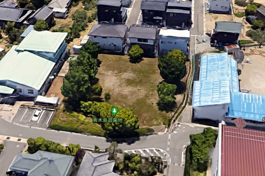 青木島遊園地(画像:(C)Google)