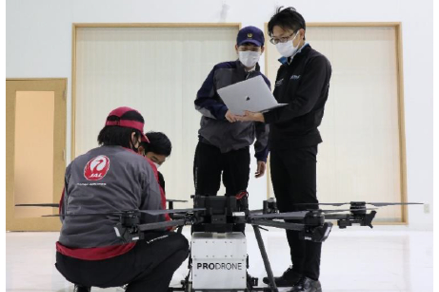 JALとプロドローンが技術協力（画像：JAL）