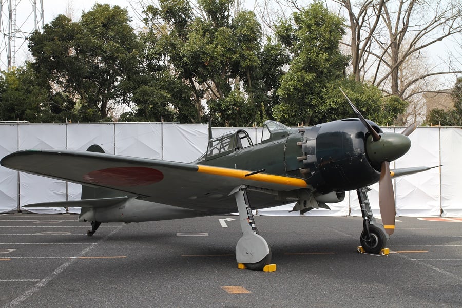 米プレーンズ・オブ・フェイム・エア・ミュージアムが所蔵する、オリジナルのエンジンかつ飛行可能な状態の零式艦上戦闘機五二型（画像：矢吹明紀）