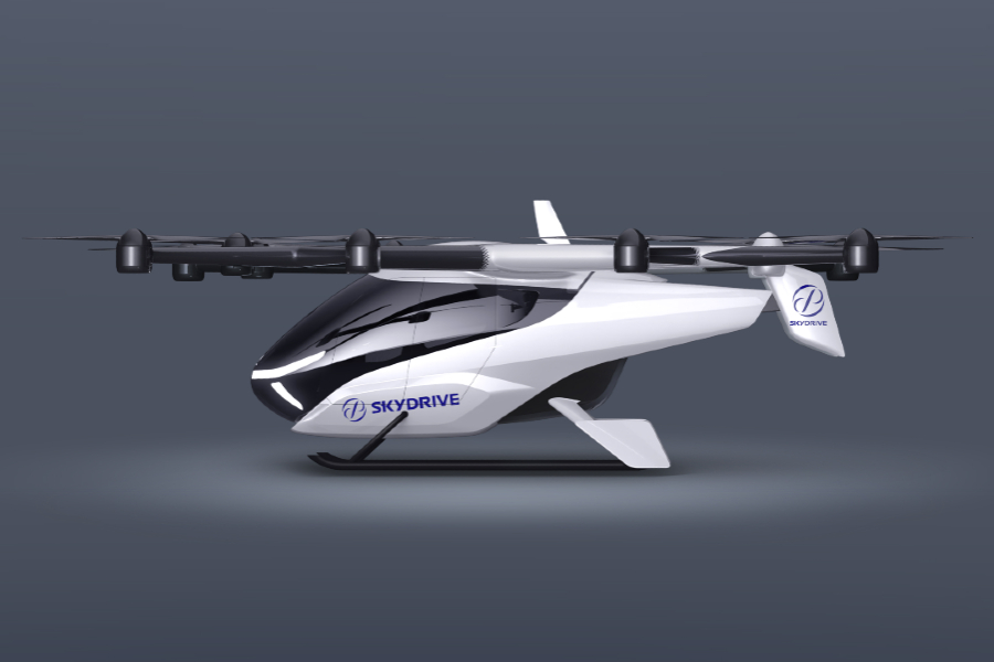  SkyDriveが設計開発中の「空飛ぶクルマ」の商用機「SD-05」（画像：東陽テクニカ）