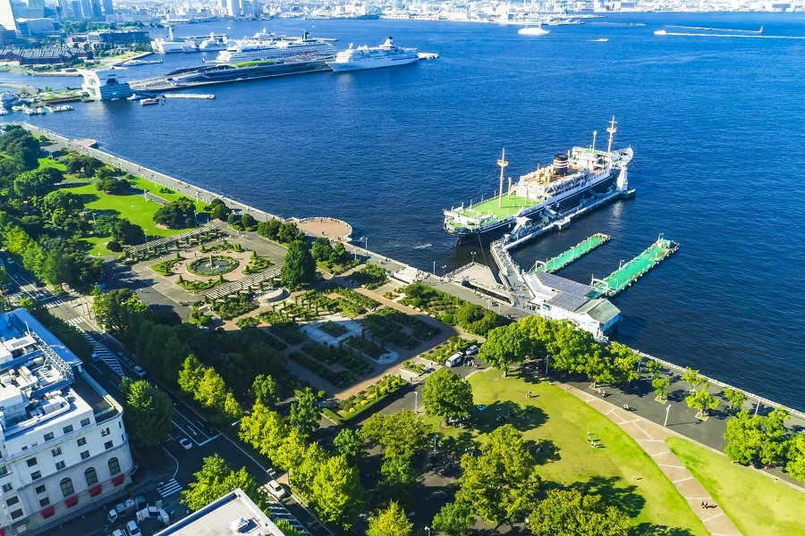 横浜市の山下公園に係留されている氷川丸（画像：写真AC）