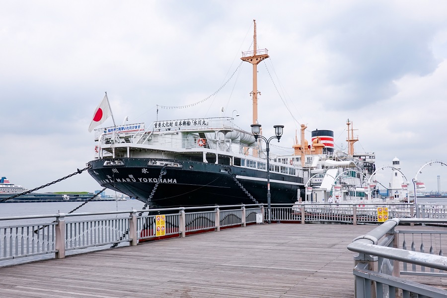 横浜市の山下公園に係留されている氷川丸（画像：写真AC）