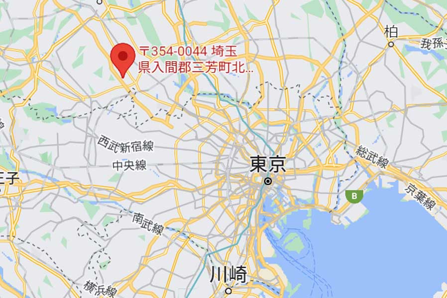 シナビズの新倉庫（画像：(C)Google）
