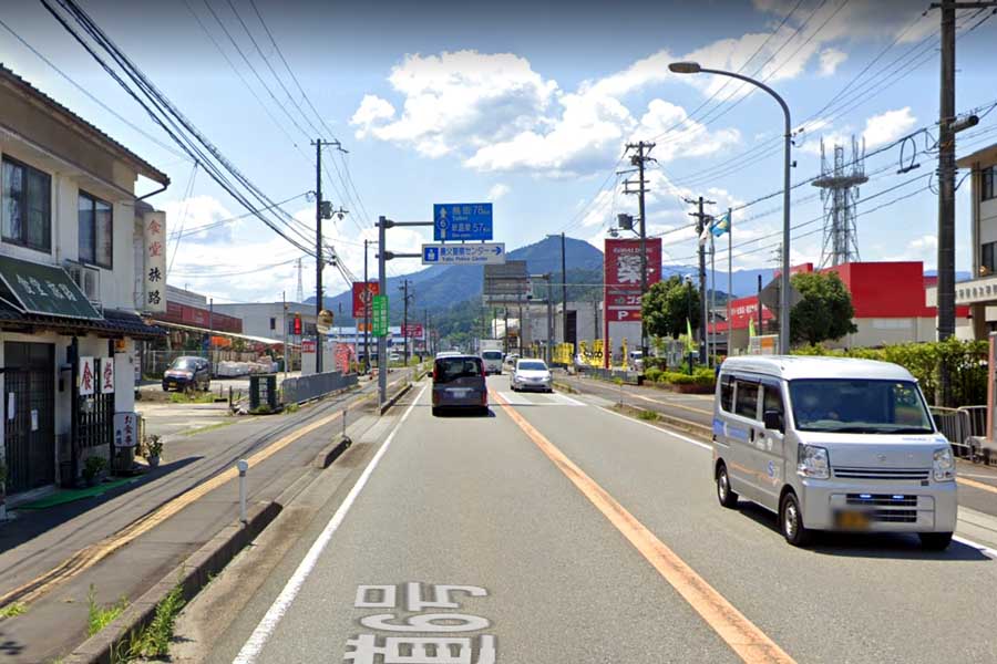 兵庫県養父市の街並み（画像：(C)Google）