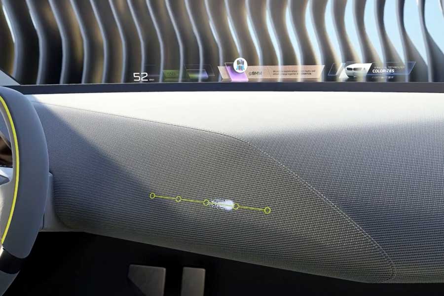 BMW iVision Deeのヘッドアップディスプレー（画像：BMW）