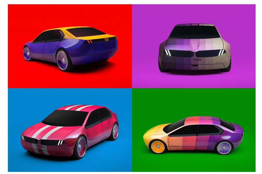 コンセプトカーBMW iVision Deeのボディー（画像：BMW AG）