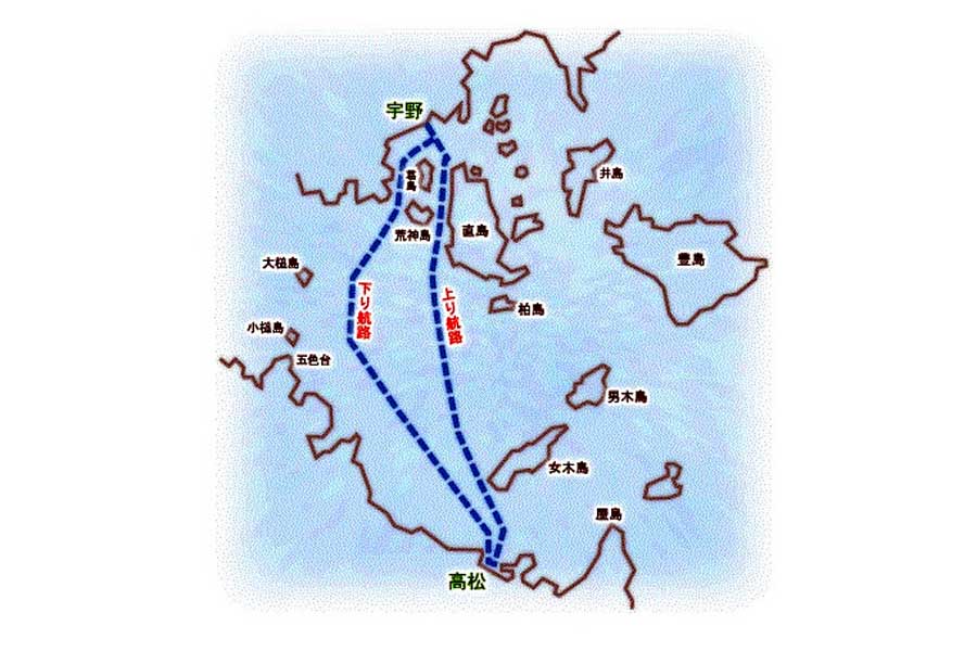 宇高航路（画像：宇高国道フェリー）