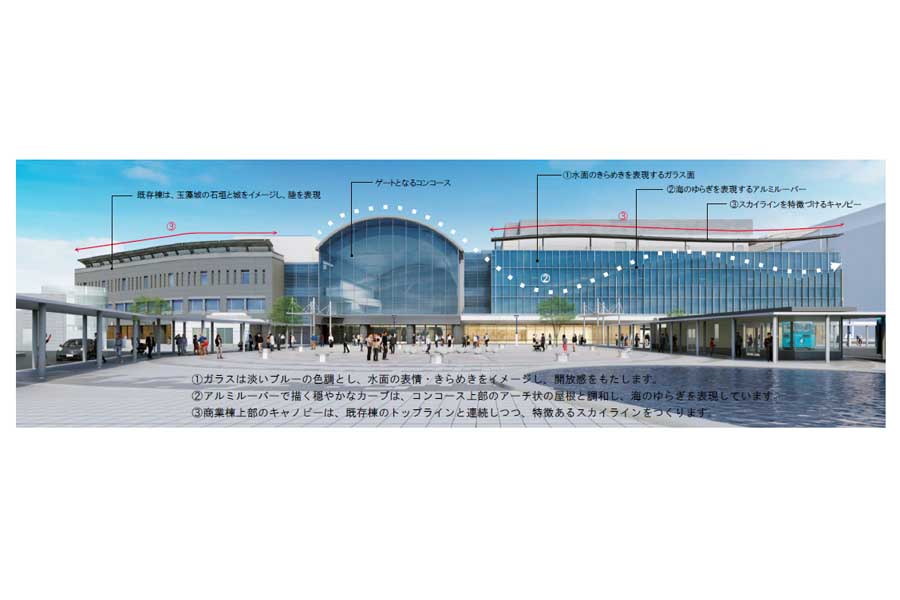 高松駅ビルの開業イメージ（画像：JR四国）