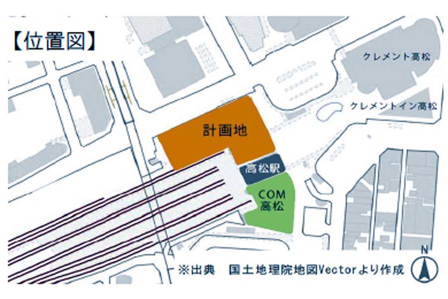 高松駅ビルの開業イメージ（画像：JR四国）