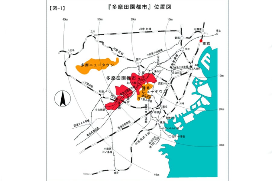 『東急多摩田園都市開発50年史』より(画像:東京急行電鉄)