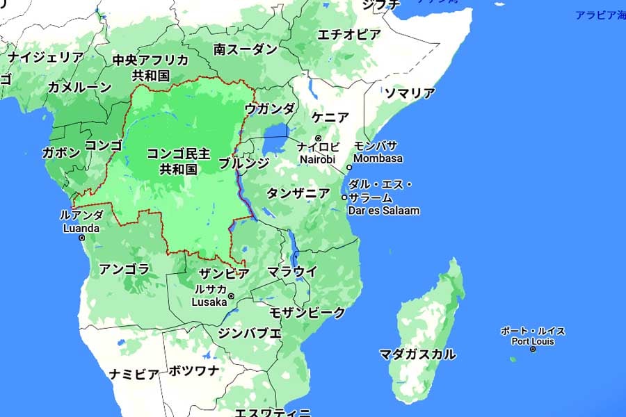 コンゴ共和国（画像：(C)Google）