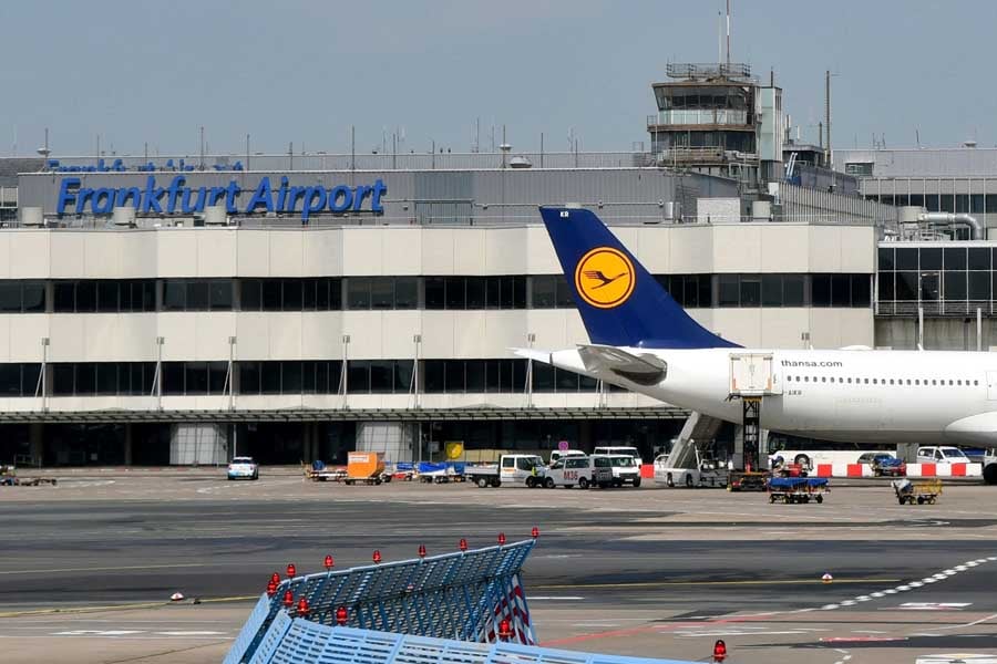 ドイツのフランクフルト空港とルフトハンザ航空（画像：シカマアキ）