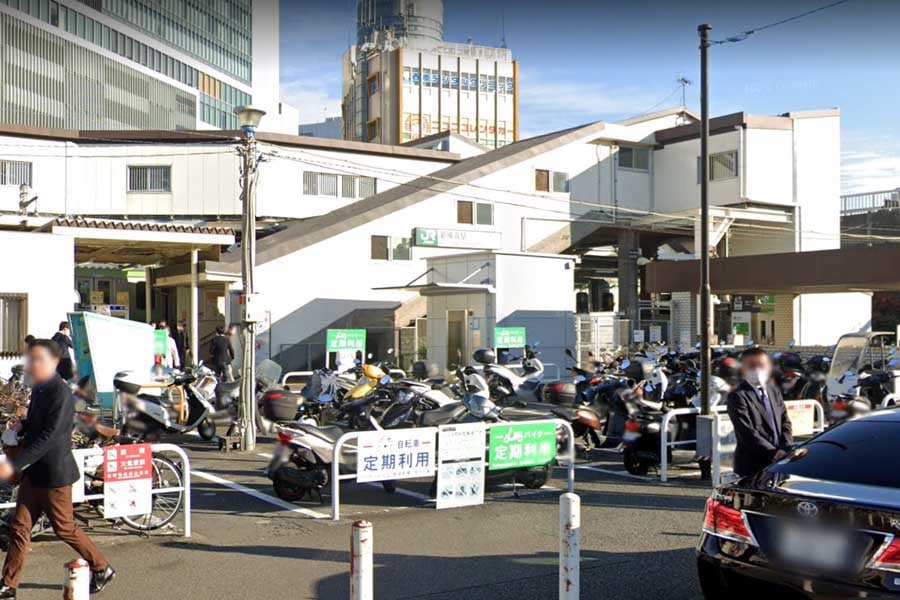 新横浜駅の篠原口（画像：(C)Google）