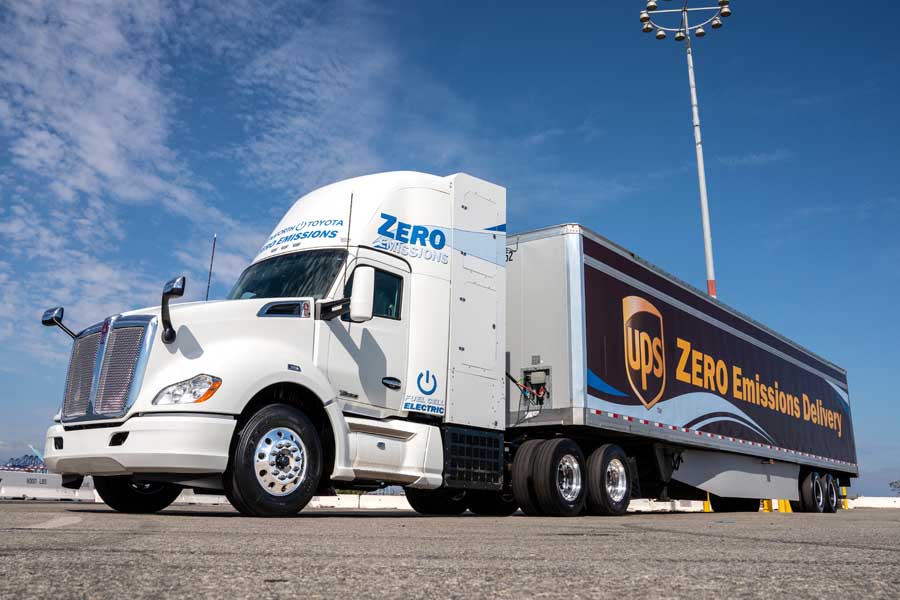 米トラックメーカーのケンワースと共同で開発しトヨタの燃料電池大型商用トラック(画像:トヨタ自動車)