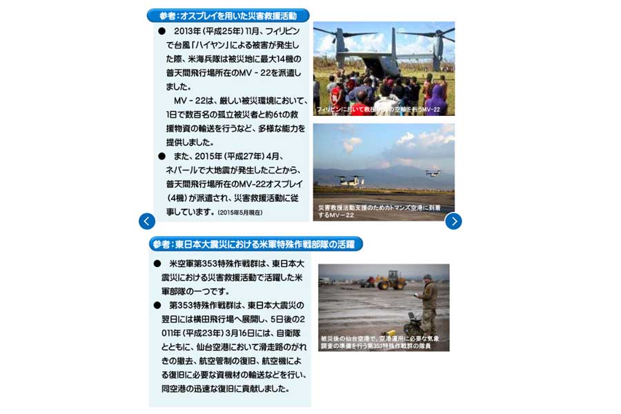 CV-22オスプレイについて（画像：防衛省）