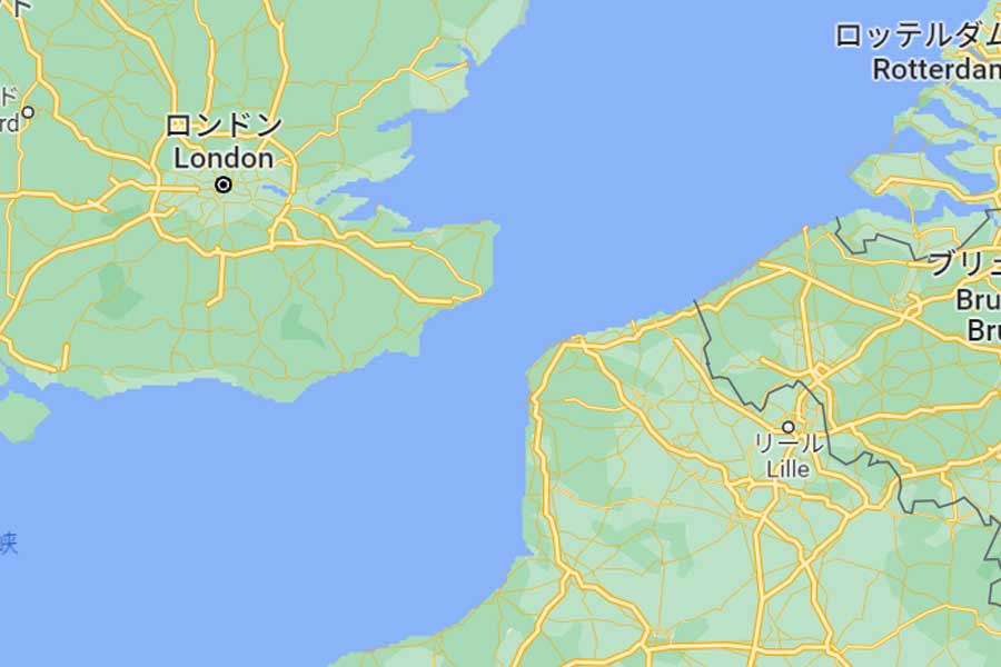 ドーバー海峡（画像：(C)Google）