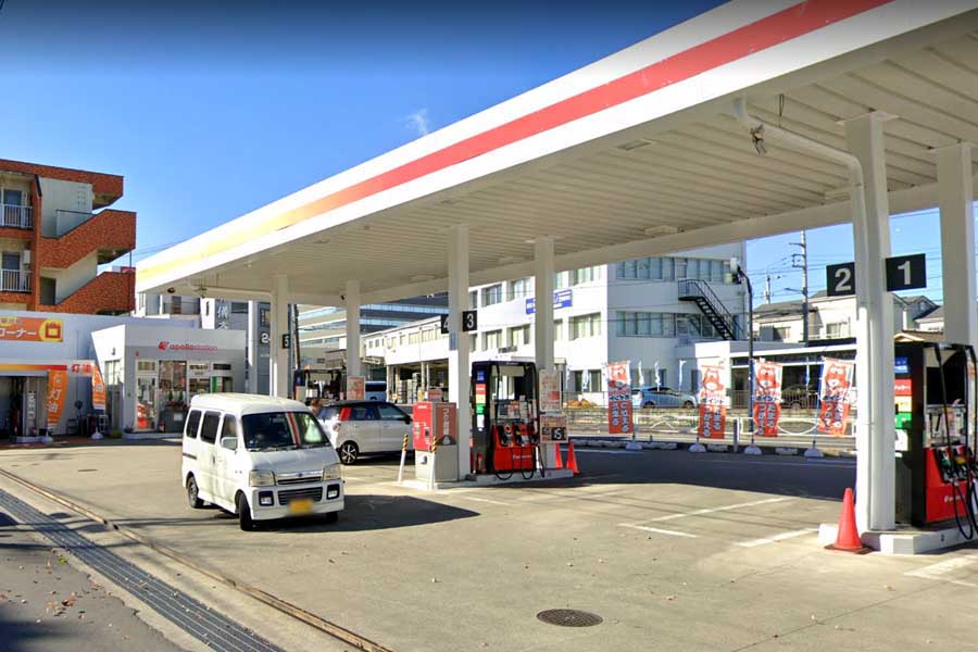 出光興産のガソリンスタンド（画像：(C)Google）