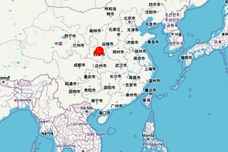 西安(画像:OpenStreetMap)