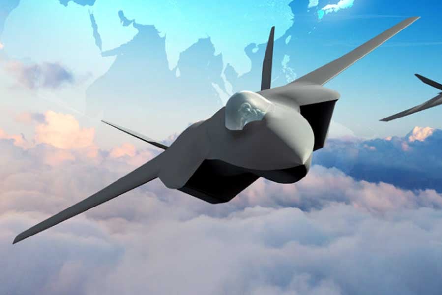 日英伊が共同開発する次期戦闘機のイメージCG(画像:防衛省)