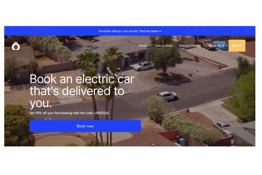 Halo.Carのウェブサイト(画像:Halo.Car)