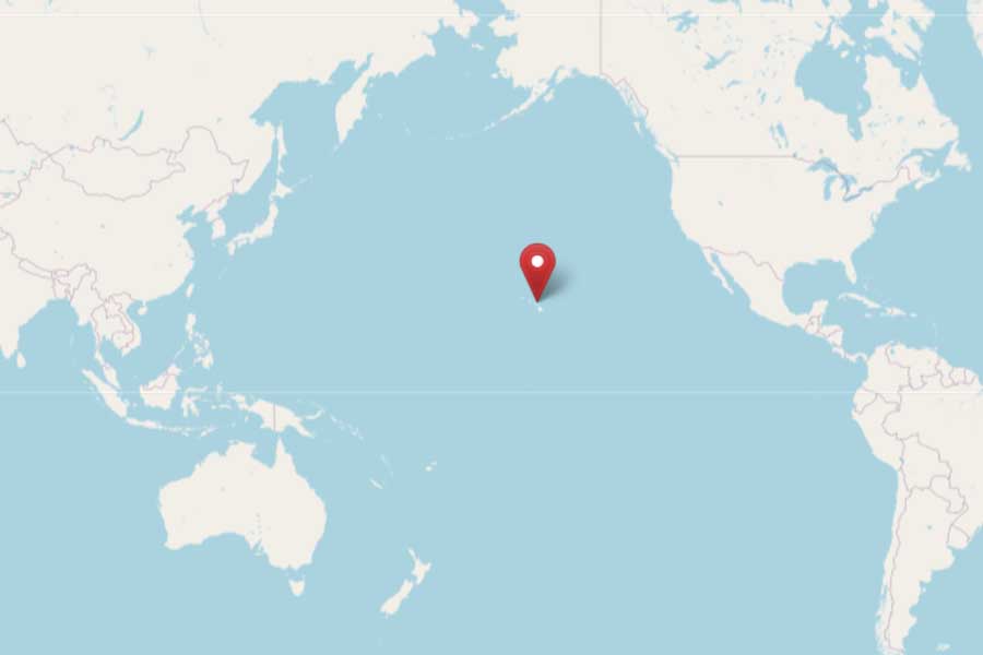 マウイ島の位置（画像：写真AC）