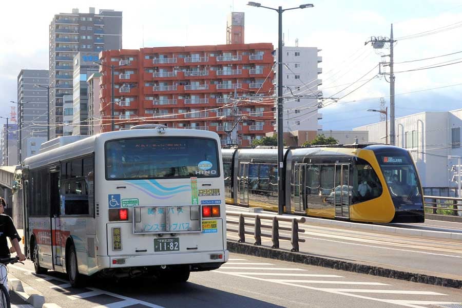 運行最終日の宇都宮駅東口行きバス(画像:橋爪智之)