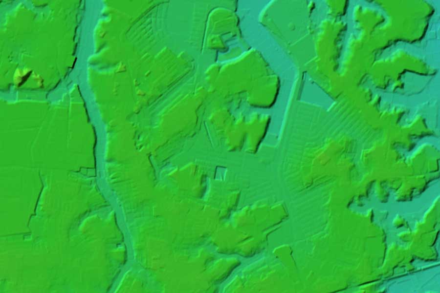 現在の「ユーカリが丘」周辺の地形（画像：国土地理院）