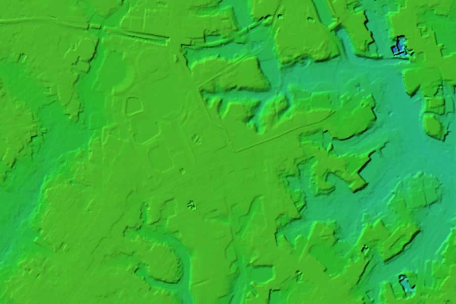 現在の「青山」周辺の地形（画像：国土地理院）