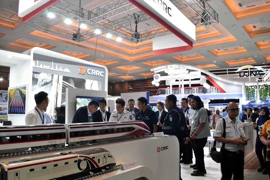 Rail Tech Indonesiaに毎年出展する中国中車だが、高速鉄道以外に受注実績がない。担当者もなかなか難しいとこぼしていた（画像：高木聡）