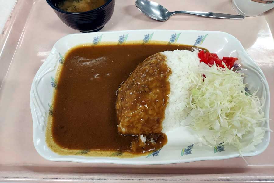 練馬区役所の食堂で食べたカレー（画像：下関マグロ）