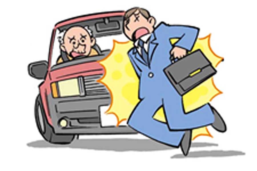 当たり屋のイメージ(画像:警視庁)