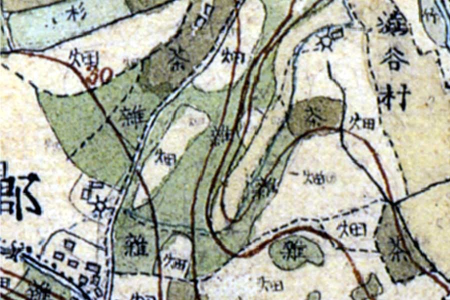 明治初期の「代官山駅」周辺の地図（画像：国土地理院）