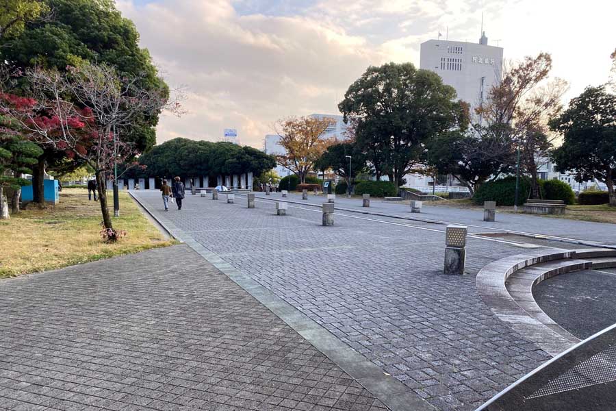新ホールの予定地となる藍場浜公園（画像：高田泰）