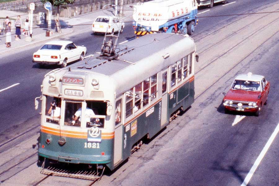 在りし日の京都市電。1978年9月30日撮影（画像：時事）