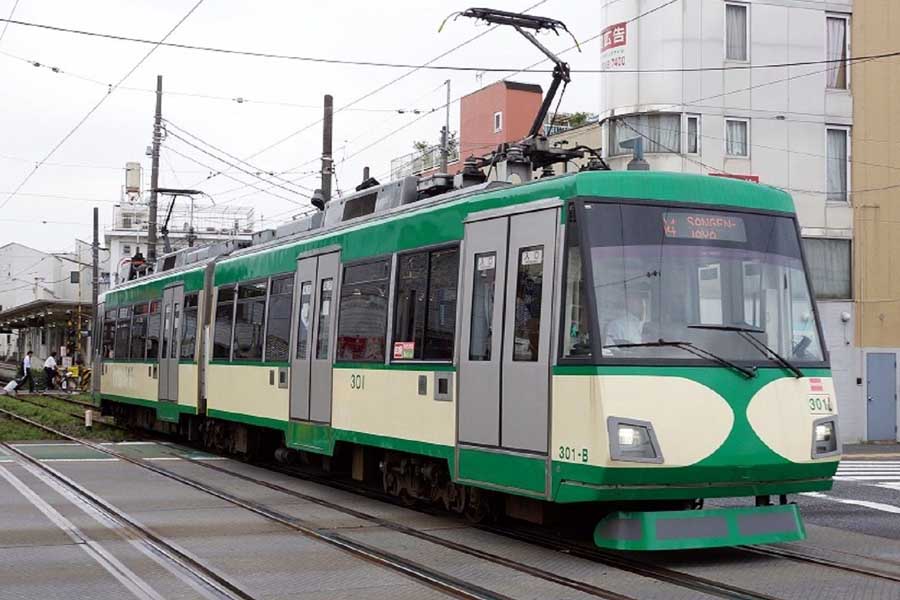 国内で初めてすべて再エネ電力で運行している東急世田谷線（画像：東急パワーサプライ）