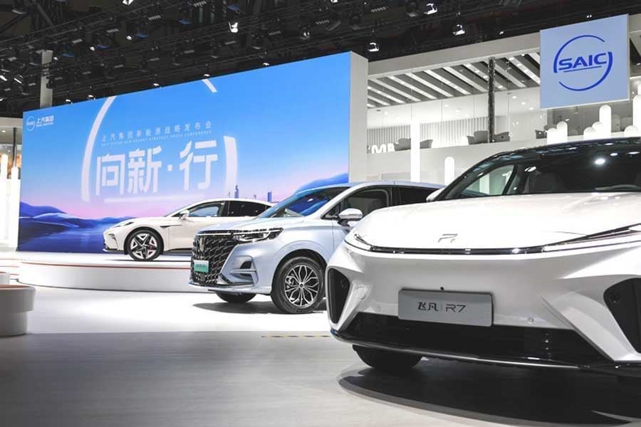 上海モーターショーにおいて、上海汽車は、130台以上の新車(その約半数は新エネルギー車)を出展した(画像:上海汽車集団)