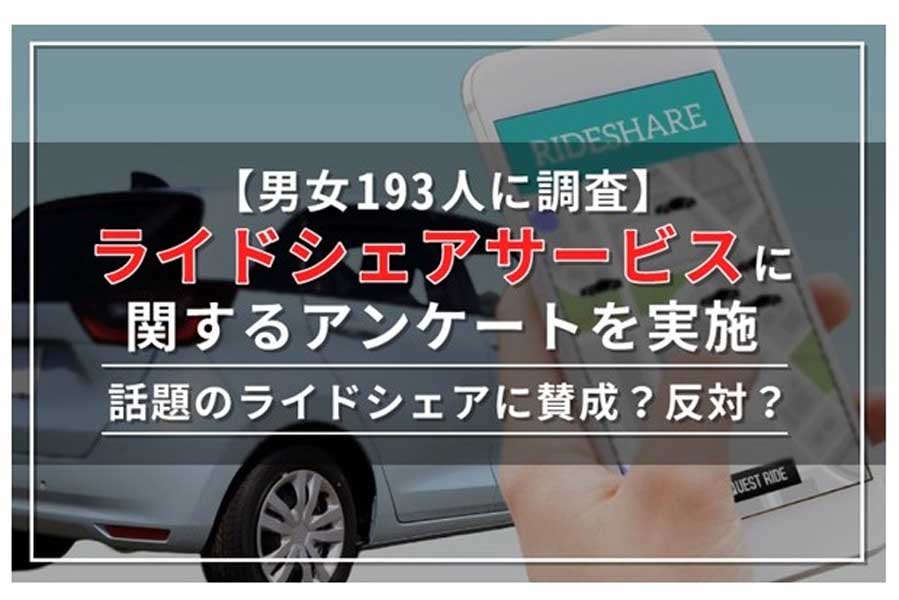 男性101人、女性92人を対象に行ったライドシェアに関する調査結果（画像：イード）