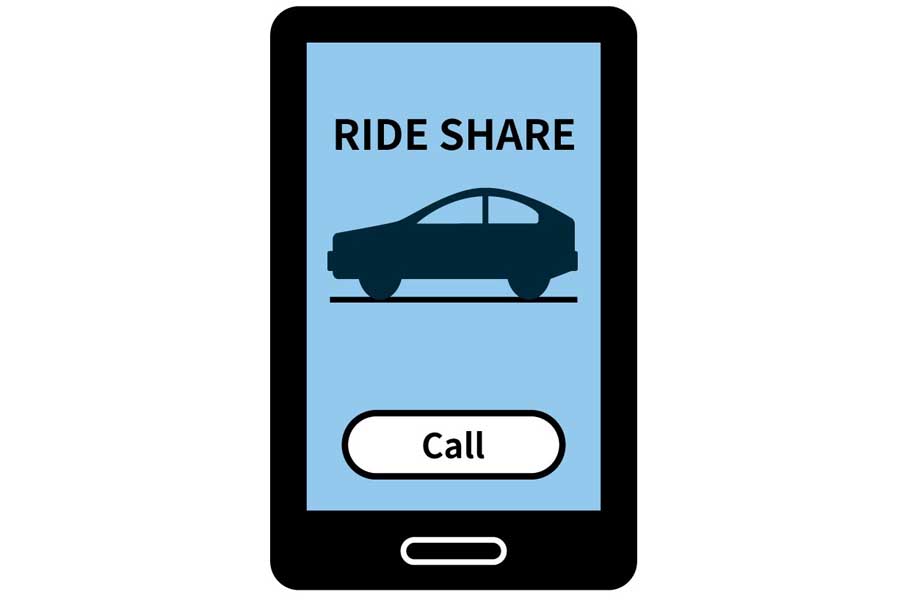 ライドシェアのイメージ（画像：イラストAC）
