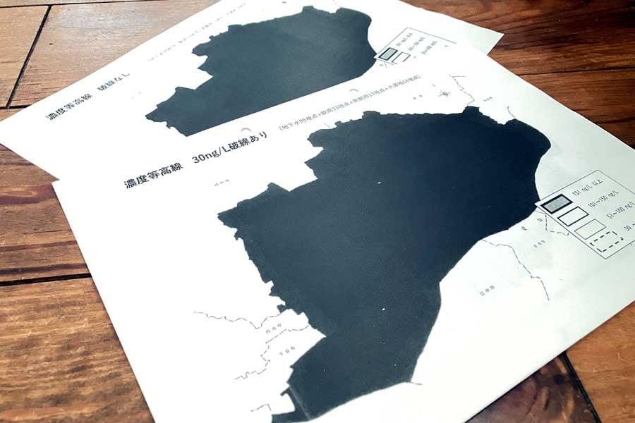 濃度等高線図（画像：諸永裕司）