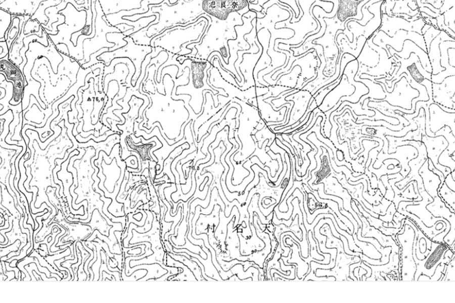 1920年頃の「鈴鹿サーキット」周辺の地図（画像：国土地理院）