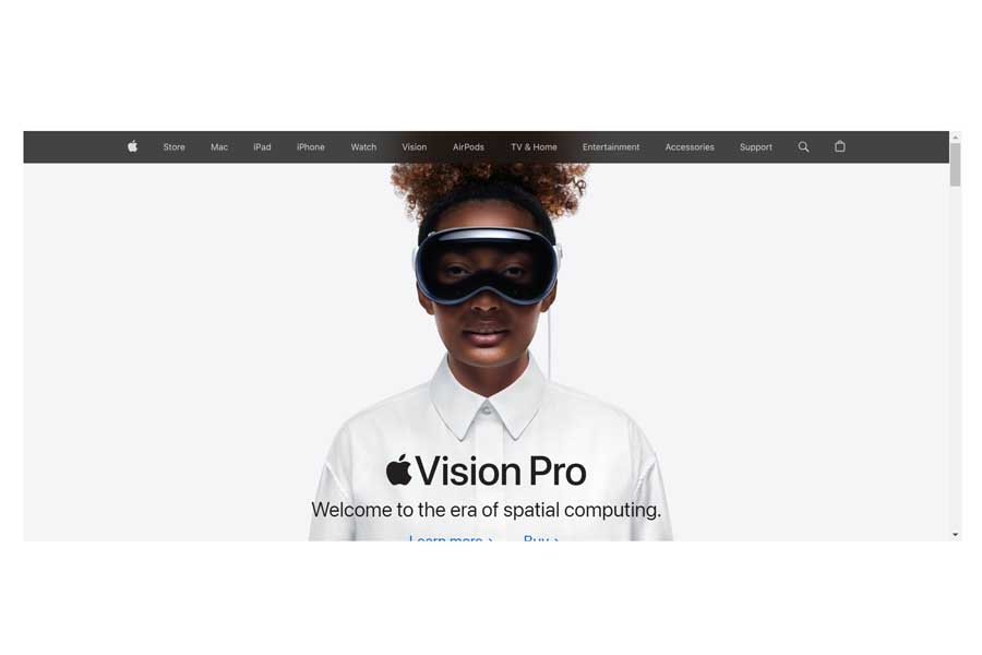 アップルのウェブサイト（画像：アップル）