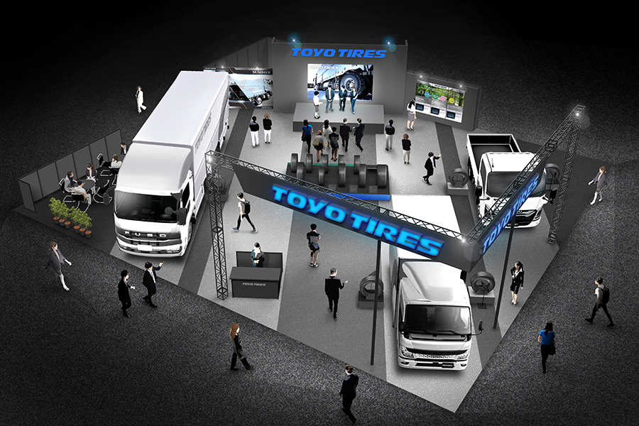 ジャパントラックショー2024「TOYO TIRESブース」のイメージ(画像:トーヨータイヤ)