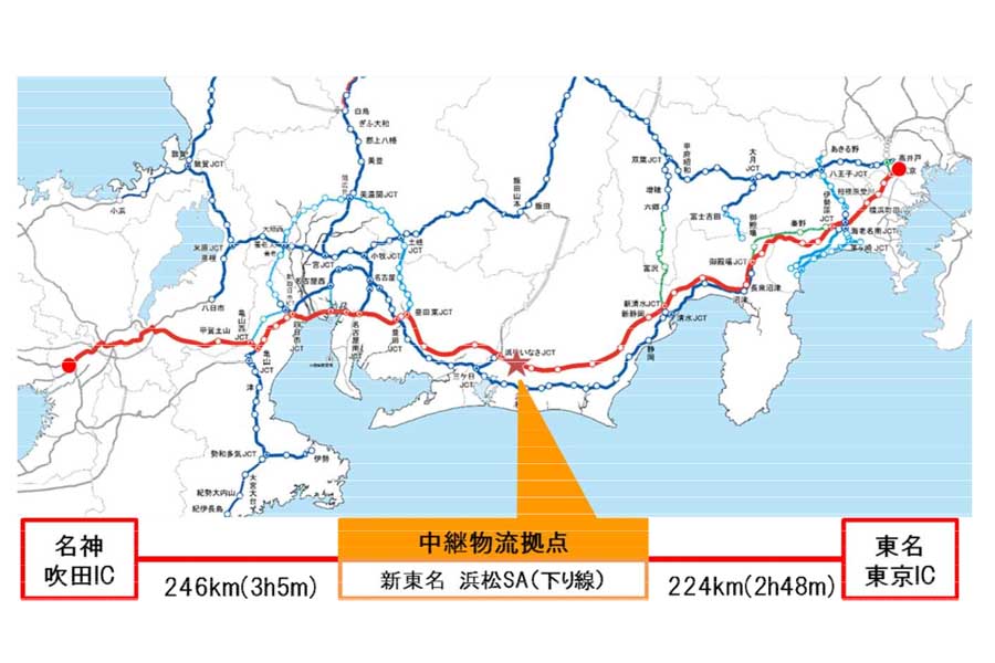 「コネクトエリア浜松」のウェブサイト（画像：NEXCO中日本）
