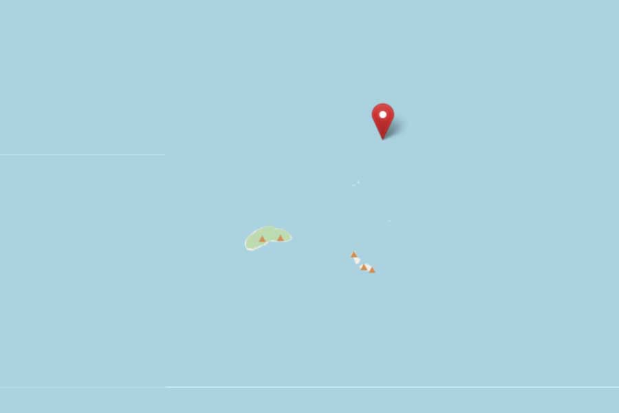 尖閣諸島の位置（画像：OpenStreetMap）