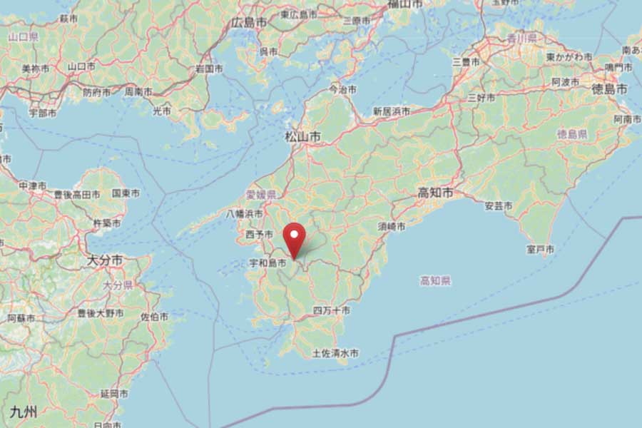 JR四国「松丸駅」の位置（画像：OpenStreetMap）