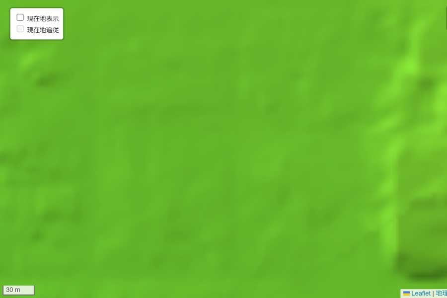 現在の「近鉄奈良駅」周辺の地形（画像：国土地理院）